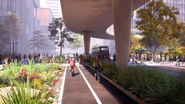 Multi-modal streetscape view